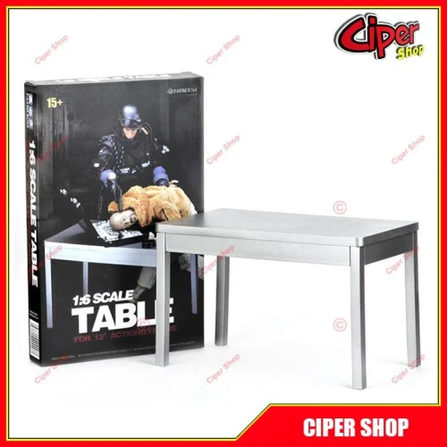 Mô hình bàn nhựa tỷ lệ 1/6 - Màu ghi