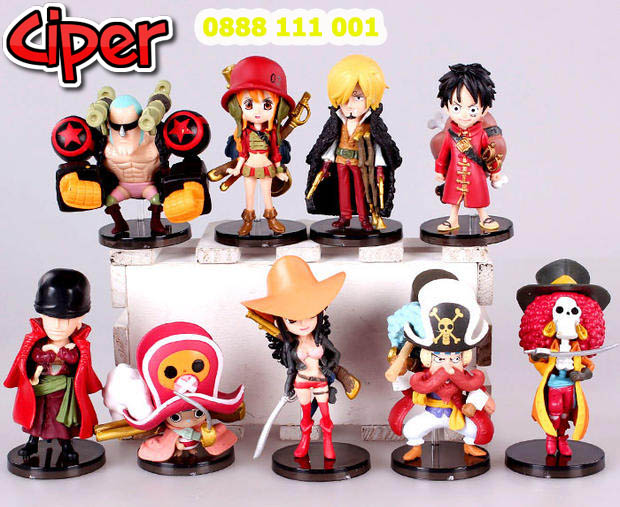 Mua Online Mô Hình Chibi các nhân vật One Piece Mô Hình Băng mũ rơm Luffy   ACE  Sabo Thất Vũ Hải Tượng Figure  giá sỉ chỉ 49000 đ