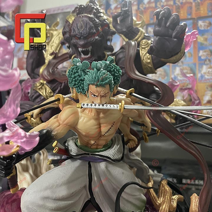 48cm One Piece Figure Roronoa Zoro Nine Knives Flow Pop Max Asura Zoro  Action Figures Pvc Collection Statue Model Toys For Gift - Action Figures -  AliExpress