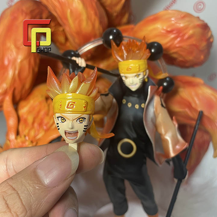 Mô hình Naruto và Cửu vĩ Kurama nhỏ