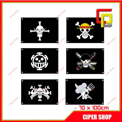 Cờ hải tặc One Piece - Cờ luffy, cờ râu trắng, cờ law, cờ kaido, cờ zoro, cờ sanji