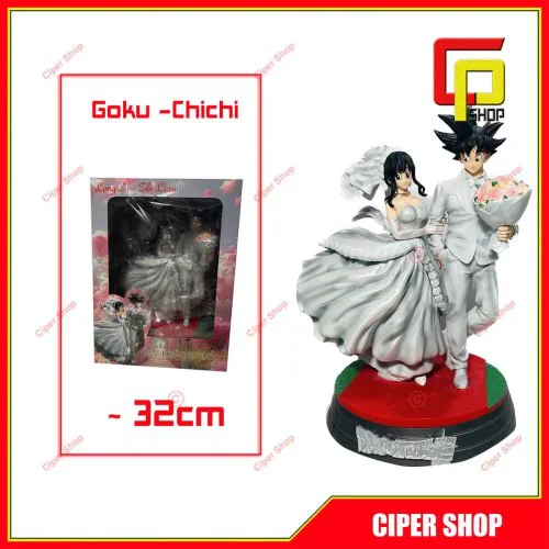 Mô hình Son Goku Chichi - Figure Goku Chichi Wedding Dragon Ball