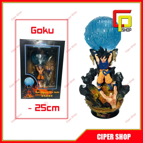 Mô hình Son Goku Nâng Cầu - Có Led - Figure Son Goku Spirit Bomb 