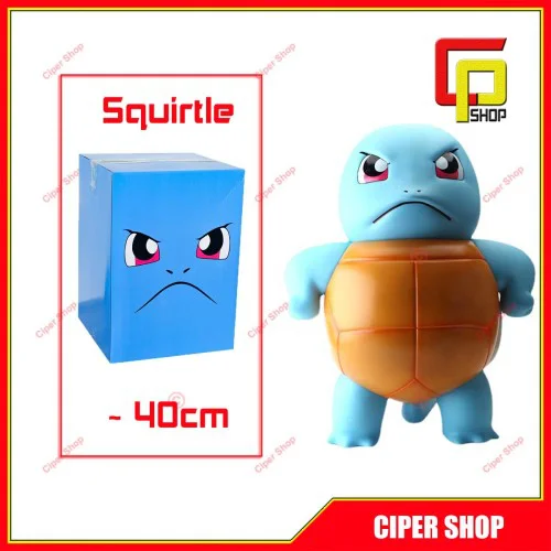 Mô hình Squirtle 1:1 - Mô hình Rùa nước Pokemon 40cm - Figure Pokemon 1:1