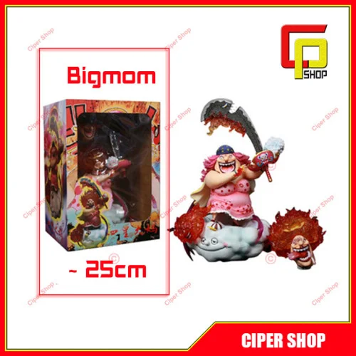 Mô hình nhân vật Big Mom Gk cao 28cm hai đầu thay thế  one piece  Dino  Toy Store