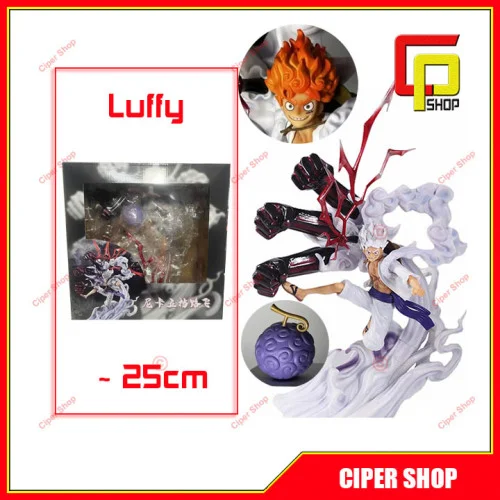 Hàng loại 1 - Siêu Phẩm Mô Hình Luffy Gear 5 chiến đấu - Cao 36cm - Nặng  2,5kg - One Piece - Có Box màu