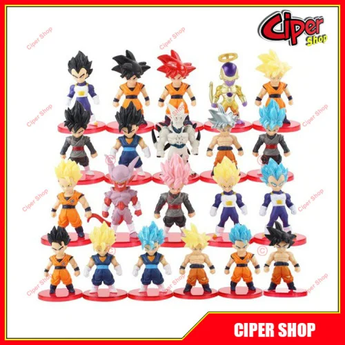 Set 8 Mô Hình Dragon Balls  Son Goku MS51  set 8 mo hinh dragon balls son  goku ms51